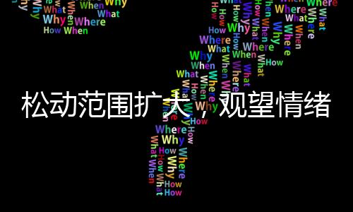 松動范圍擴大，觀望情緒漸濃！,行業資訊