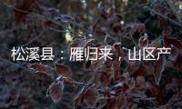 松溪縣：雁歸來(lái)，山區(qū)產(chǎn)業(yè)興
