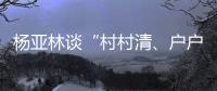 楊亞林談“村村清、戶戶清”：壓實責任 加快推進各項工作