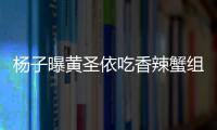 楊子曝黃圣依吃香辣蟹組圖，秒變表情包萌翻網友