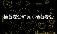 楊蓉老公韓沉（楊蓉老公）