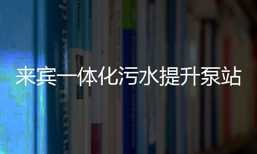 來賓一體化污水提升泵站