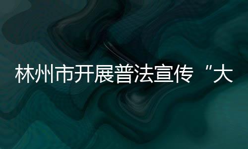 林州市開展普法宣傳“大走訪”活動