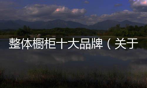 整體櫥柜十大品牌（關(guān)于整體櫥柜十大品牌的基本情況說明介紹）