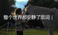 整個世界都安靜了歌詞（世界突然安靜歌詞）