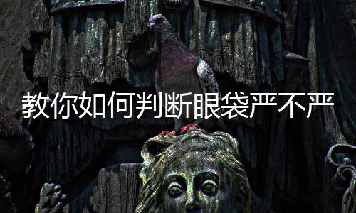 教你如何判斷眼袋嚴(yán)不嚴(yán)重