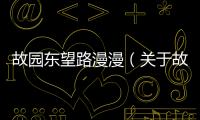 故園東望路漫漫（關于故園東望路漫漫的基本情況說明介紹）