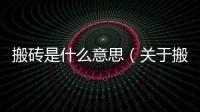 搬磚是什么意思（關于搬磚是什么意思的基本情況說明介紹）