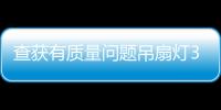 查獲有質(zhì)量問題吊扇燈314臺！上海開展集中執(zhí)法行動