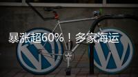 暴漲超60%！多家海運頭部公司發漲價函！