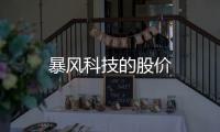 暴風(fēng)科技的股價(jià)