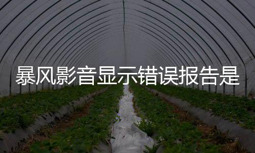 暴風(fēng)影音顯示錯(cuò)誤報(bào)告是什么原因（暴風(fēng)影音錯(cuò)誤代碼20007怎么解決）
