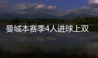 曼城本賽季4人進球上雙：哈蘭德、阿爾瓦雷斯、福登、B席