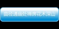 曲徑通幽處禪房花木深山光悅鳥性潭影空人心賞析