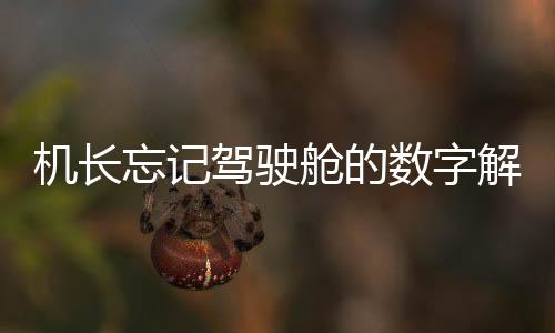機(jī)長(zhǎng)忘記駕駛艙的數(shù)字解鎖密碼 翻窗爬進(jìn)飛機(jī)