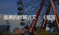 最美的短篇古文：《愛蓮說》