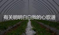 有關明明白白我的心歌譜怎么上了熱搜?