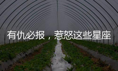 有仇必報，惹怒這些星座你慘了