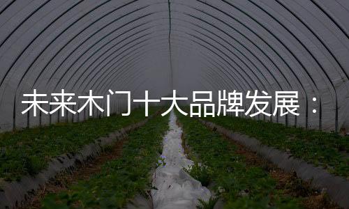 未來(lái)木門十大品牌發(fā)展：智能木門引領(lǐng)潮流