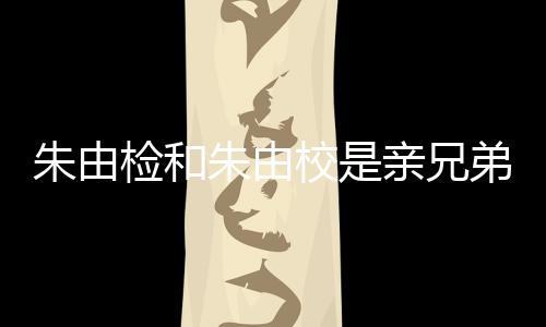 朱由檢和朱由校是親兄弟嗎（朱由檢和朱由校）