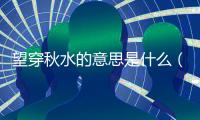 望穿秋水的意思是什么（望穿秋水什么意思）