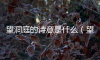 望洞庭的詩意是什么（望洞庭的詩意）