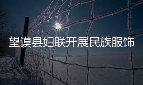 望謨縣婦聯(lián)開(kāi)展民族服飾調(diào)研