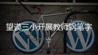 望謨三小開展教師鋼筆字比賽活動