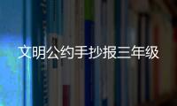 文明公約手抄報三年級