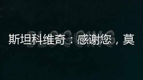 斯坦科維奇：感謝您，莫拉蒂。沒人像您一樣