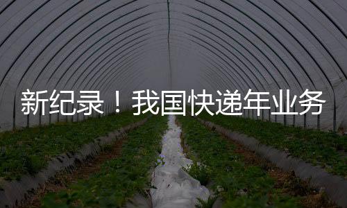 新紀(jì)錄！我國快遞年業(yè)務(wù)量首次突破1500億件