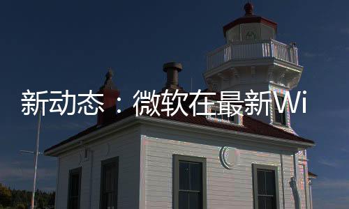新動態：微軟在最新Windows 11測試版中新增有關Widgets小工具的設置項