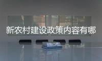 新農村建設政策內容有哪些（新農村建設政策）