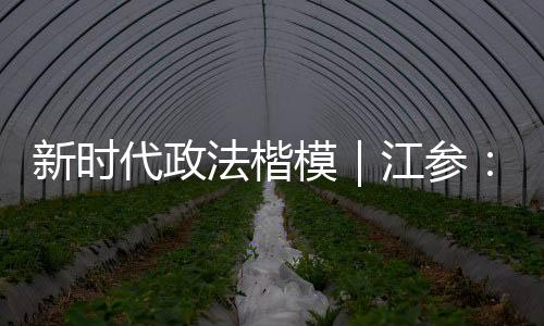 新時代政法楷模｜江參：十年一日 “90后”干部的基層政法路