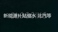 新能源補貼縮水 北汽等低端新能源車臨大考
