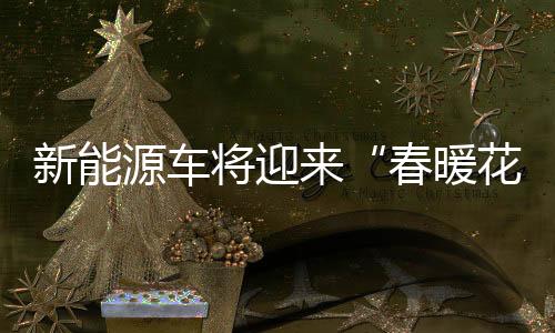 新能源車將迎來“春暖花開”之時