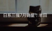 日系三強7月銷量：豐田反超日產奪冠