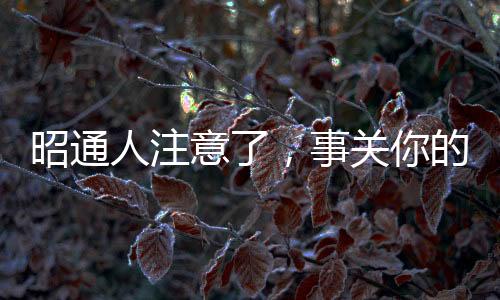 昭通人注意了，事關你的工資收入！3月1日起辦理