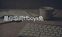 是你歌詞tfboys免費聽（是你歌詞tfboys）