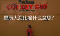 星辰大海比喻什么意思?（星辰大海比喻什么意思）
