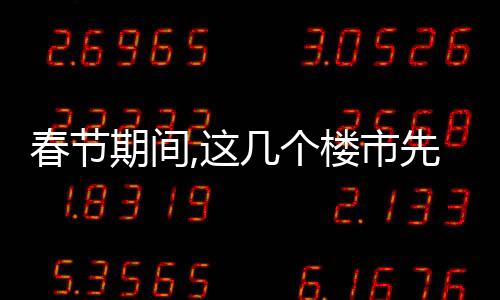 春節期間,這幾個樓市先行指標明顯提升,什么信號?