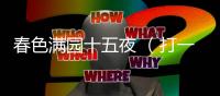 春色滿園十五夜 （打一成語）