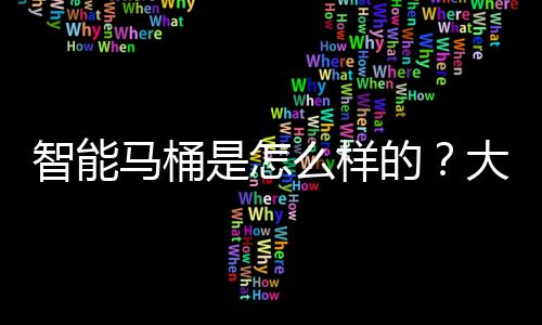 智能馬桶是怎么樣的？大家都來(lái)了解一下
