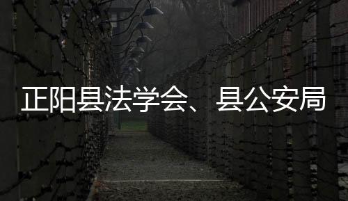 正陽縣法學會、縣公安局開展防范電信網絡詐騙宣傳活動