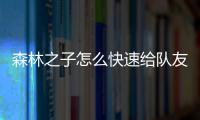 森林之子怎么快速給隊友分子彈