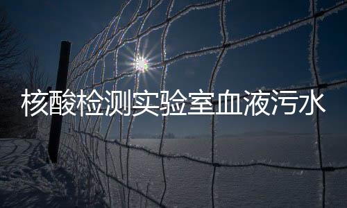 核酸檢測實驗室血液污水處理設(shè)備