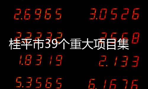 桂平市39個重大項目集中開竣工