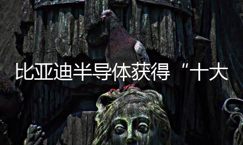 比亞迪半導(dǎo)體獲得“十大中國IC設(shè)計公司”獎項