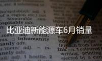 比亞迪新能源車6月銷量腰斬 累計(jì)暴跌59.2%