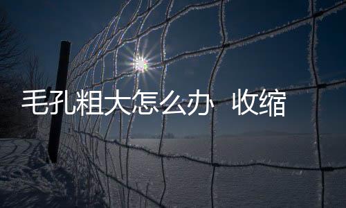 毛孔粗大怎么辦  收縮毛孔光滑肌膚小妙招